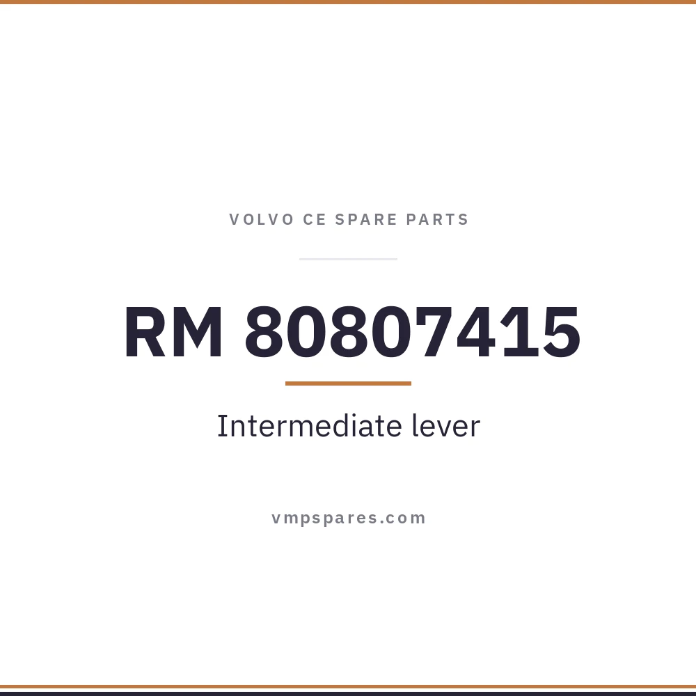 RM 80807415 – Intermediate lever