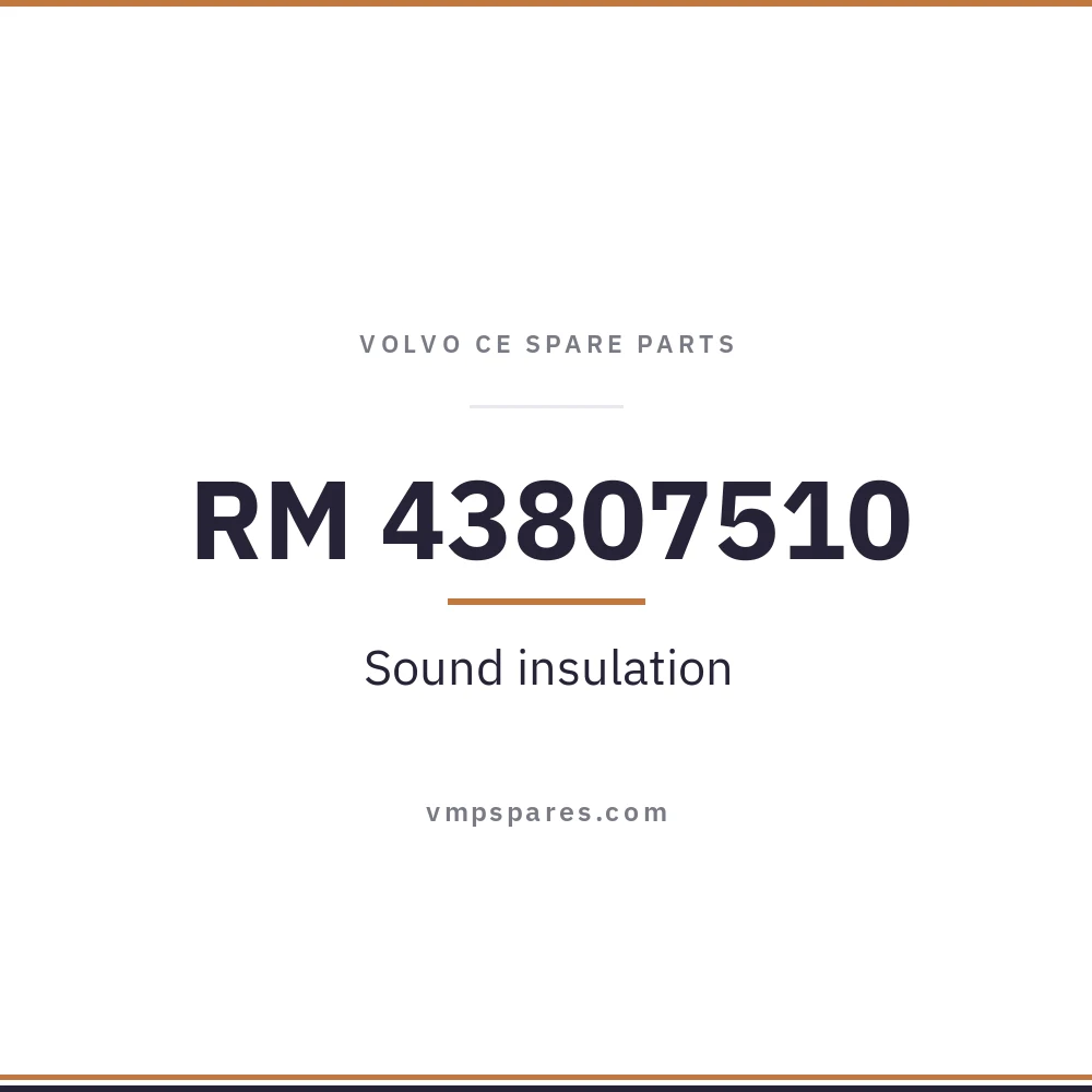 RM 43807510 – Sound insulation