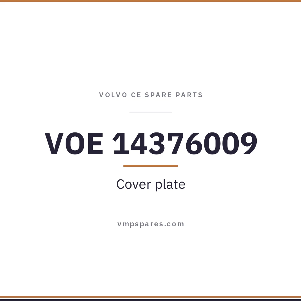 VOE 14376009 – Cover plate