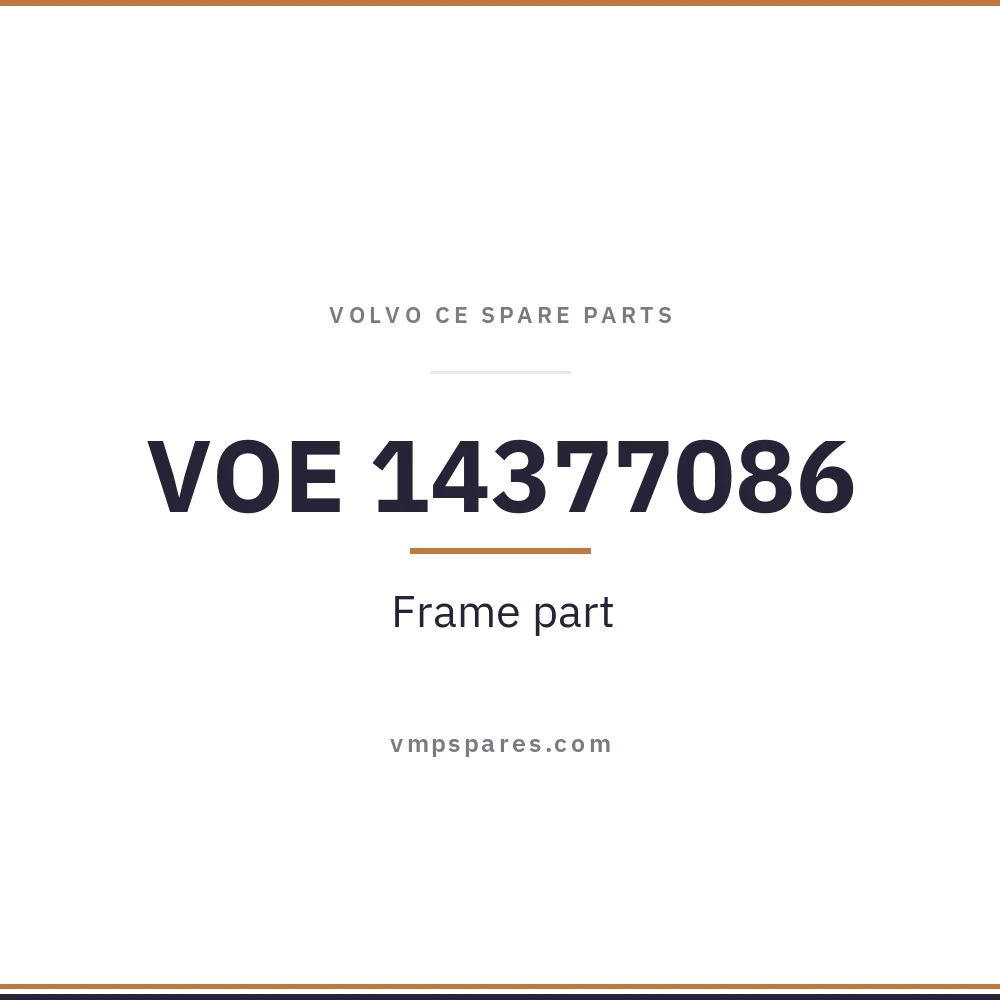 VOE 14377086 – Frame part