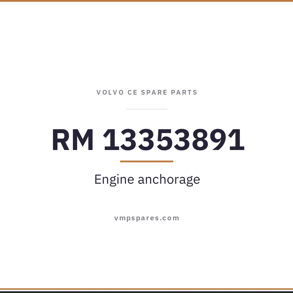 RM 13353891 – Engine anchorage