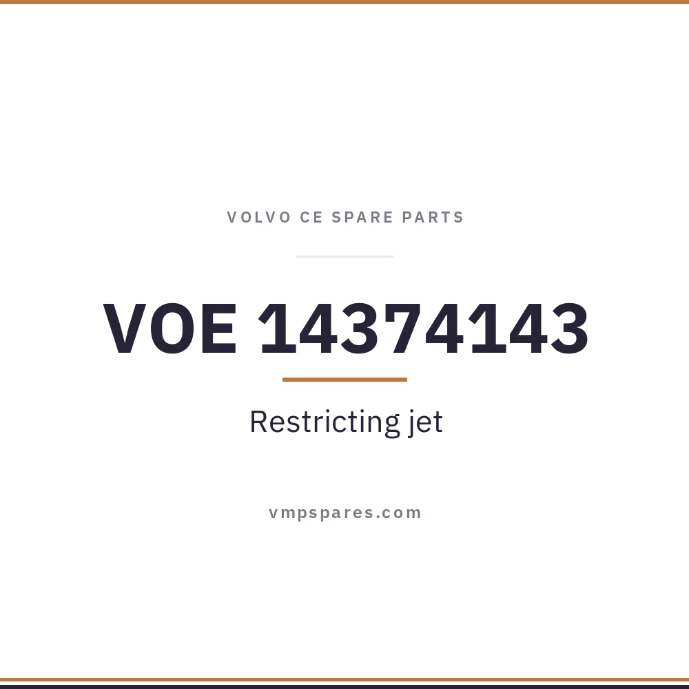 VOE 14374143 – Restricting jet