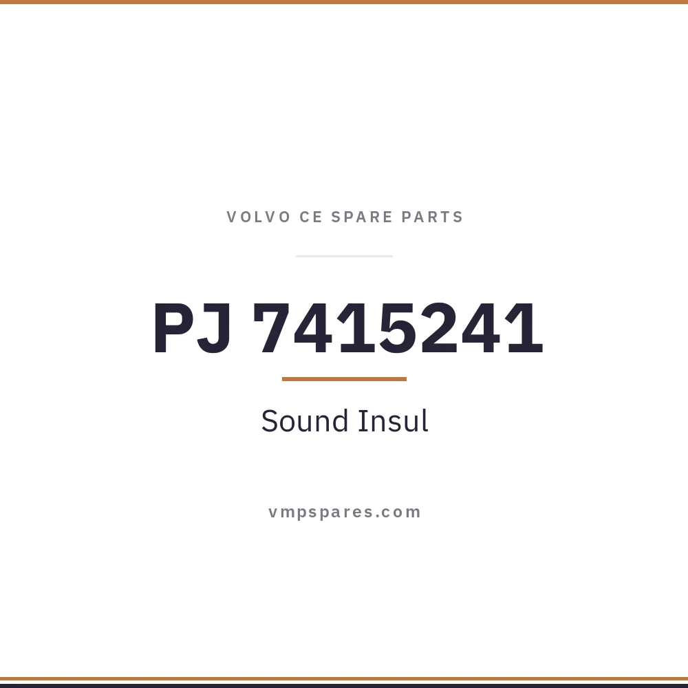 PJ 7415241 – Sound Insul