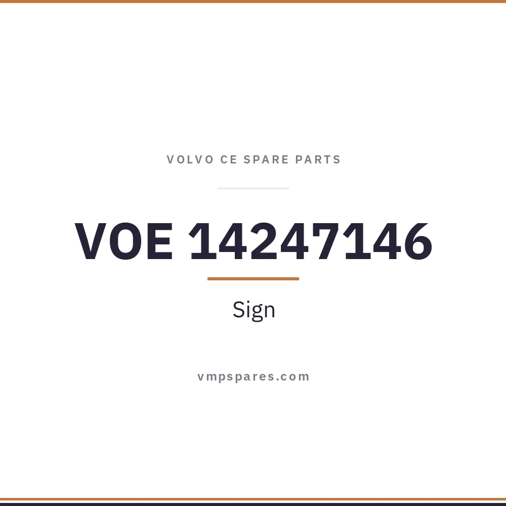 VOE 14247146 – Sign