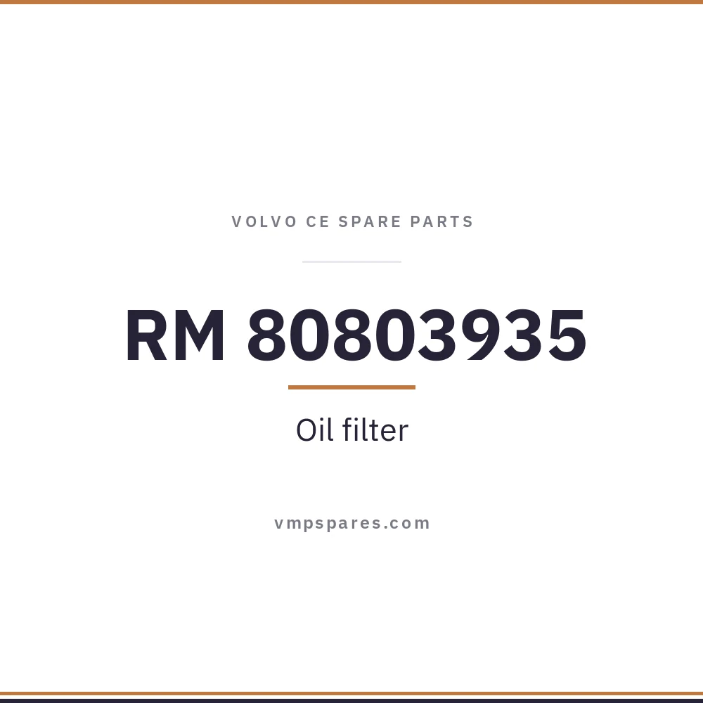 RM 80803935 – Oil filter