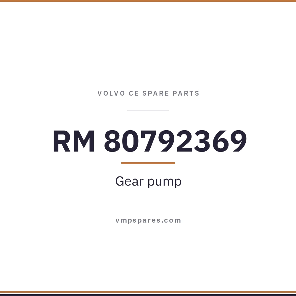 RM 80792369 – Gear pump