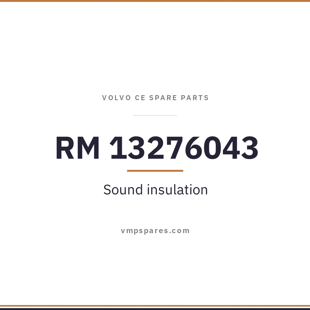 RM 13276043 – Sound insulation