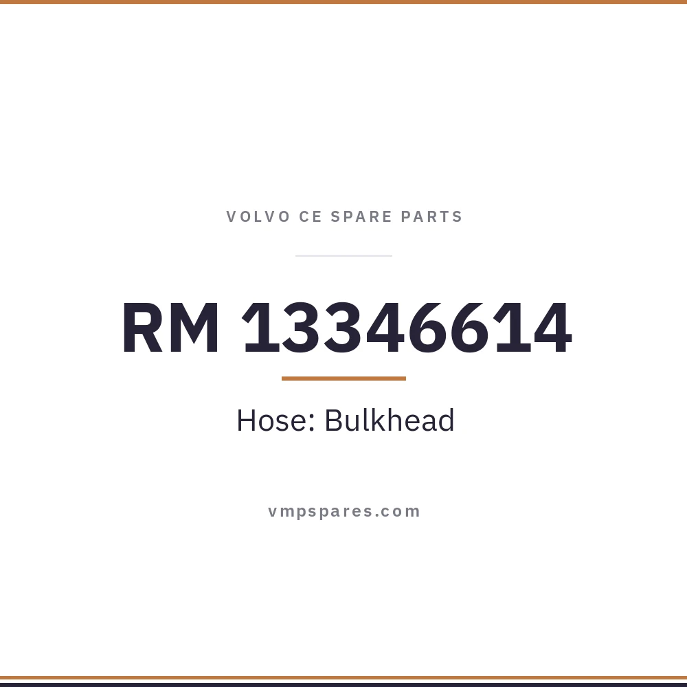 RM 13346614 – Hose: Bulkhead