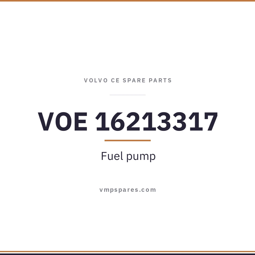 VOE 16213317 – Fuel pump