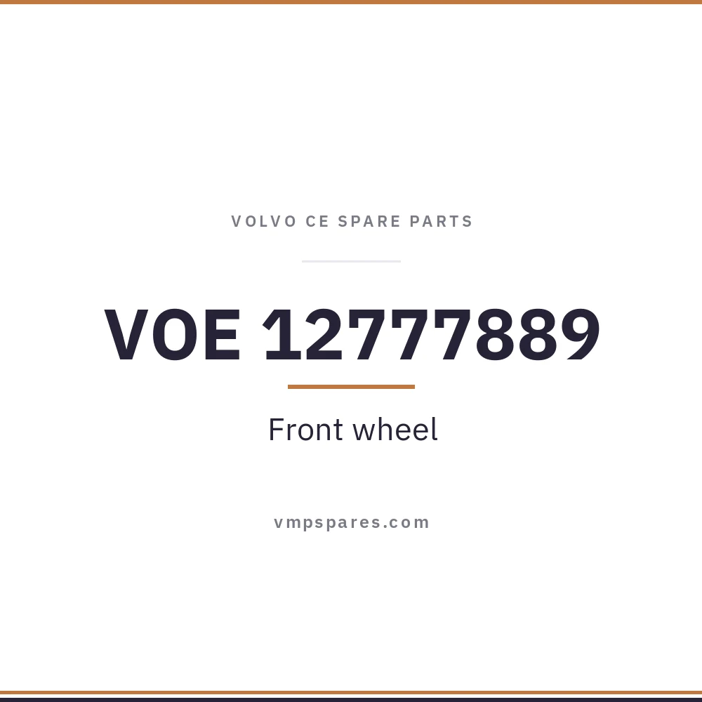 VOE 12777889 – Front wheel