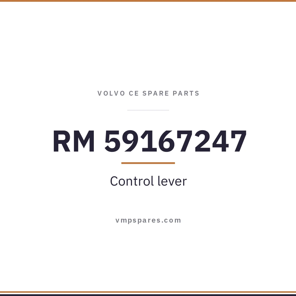 RM 59167247 – Control lever