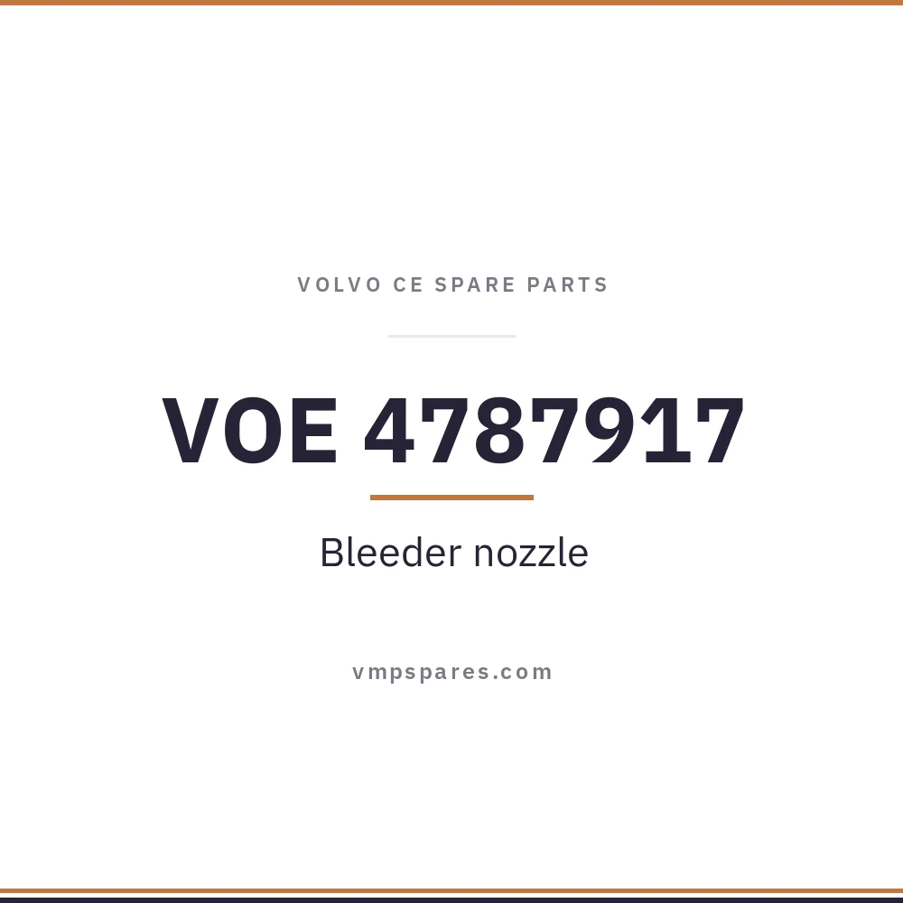 VOE 4787917 – Bleeder nozzle