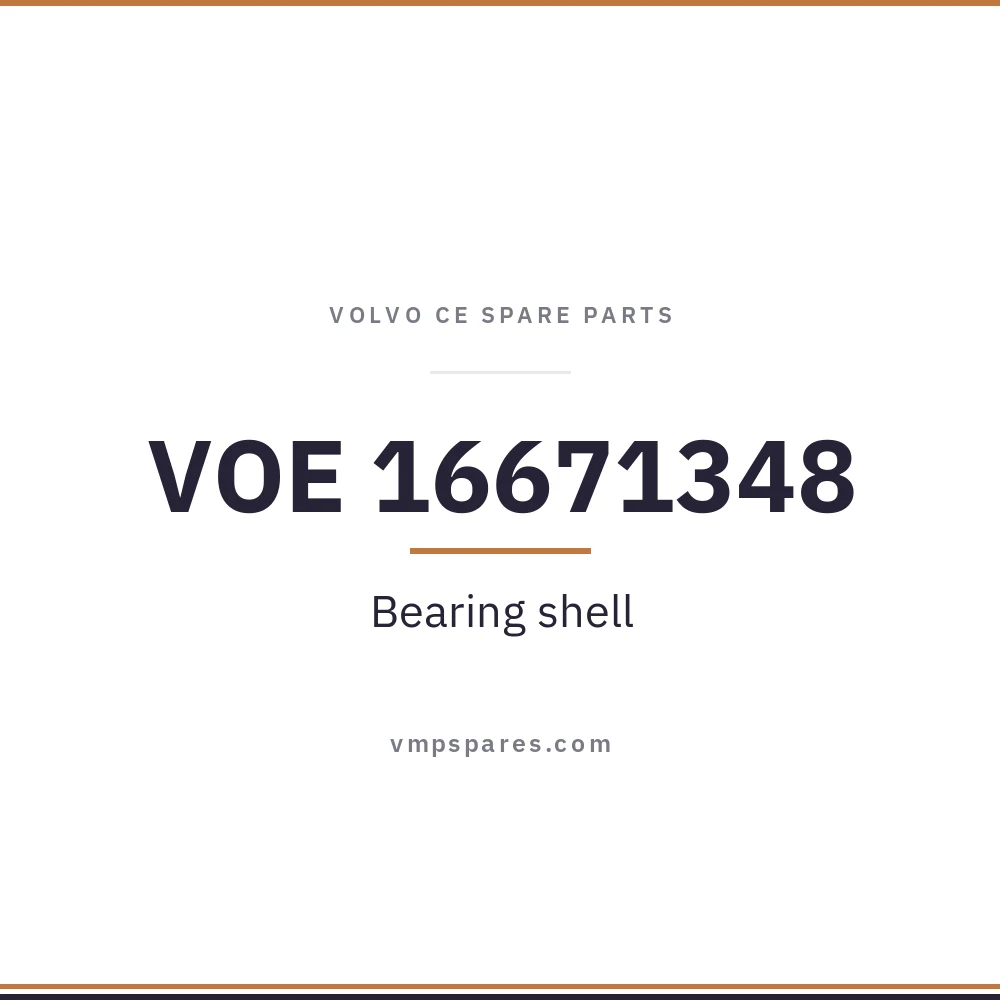 VOE 16671348 – Bearing shell