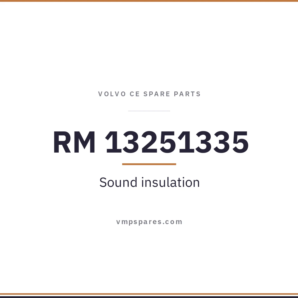 RM 13251335 – Sound insulation