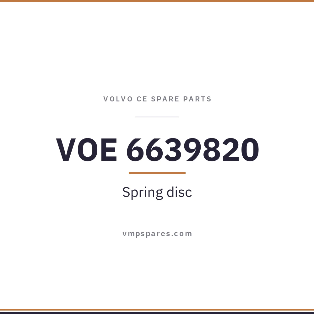 VOE 6639820 – Spring disc
