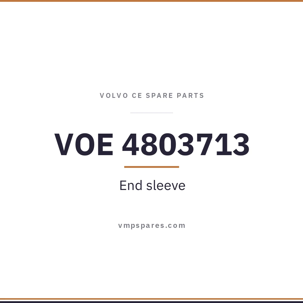 VOE 4803713 – End sleeve