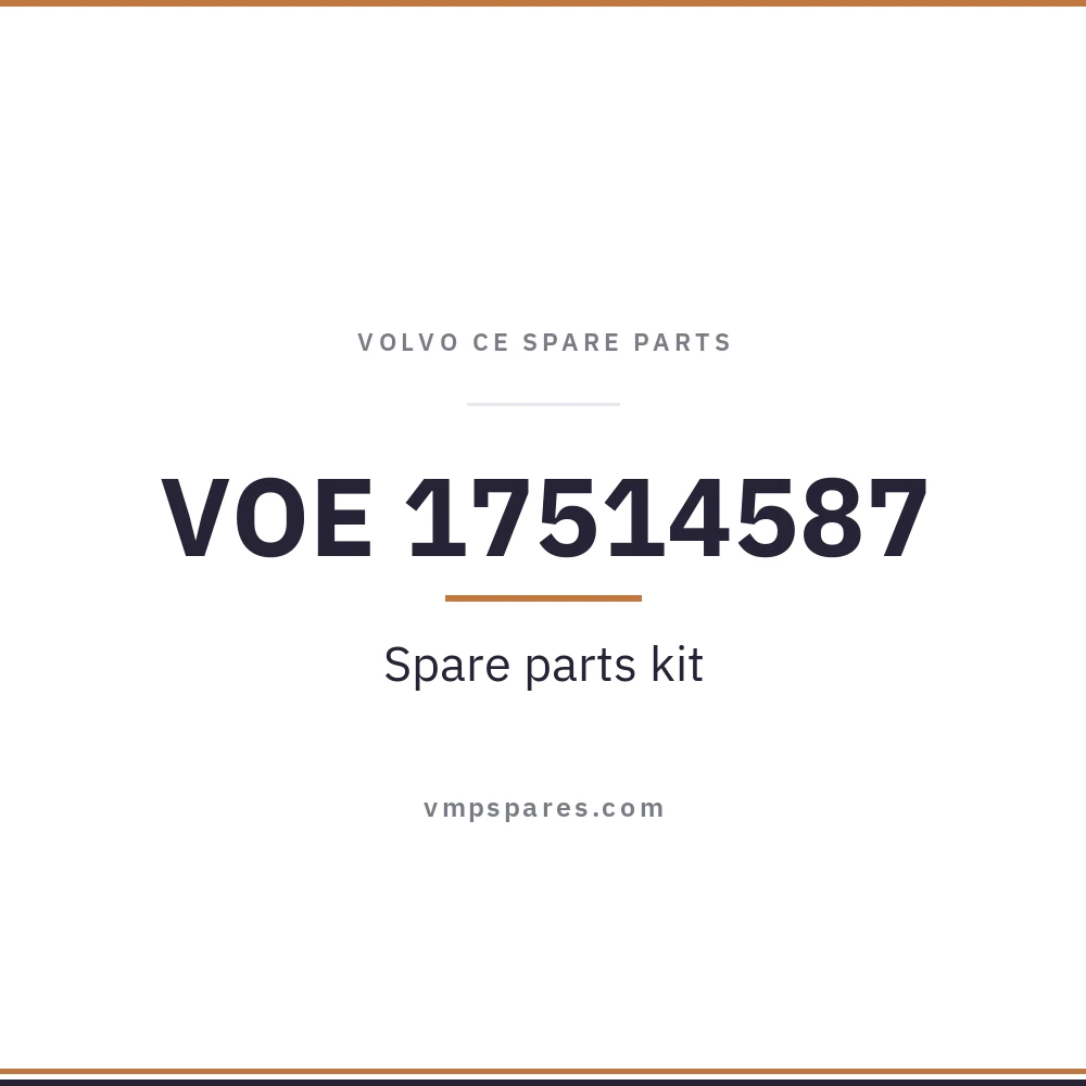VOE 17514587 – Spare parts kit