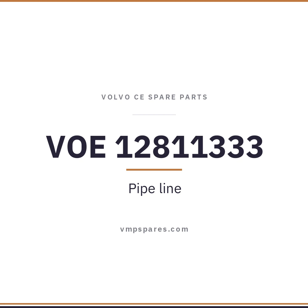 VOE 12811333 – Pipe line