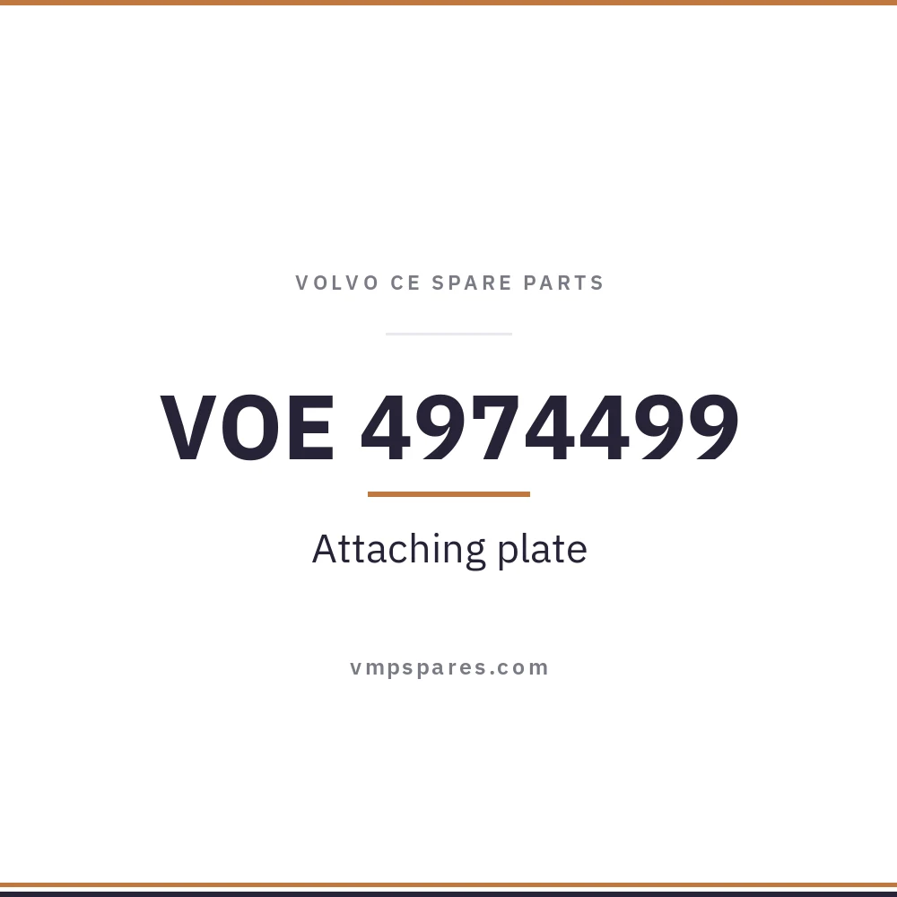 VOE 4974499 – Attaching plate