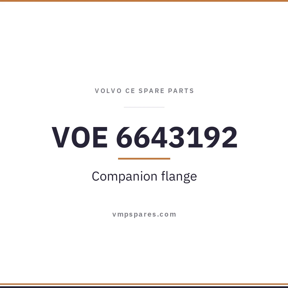 VOE 6643192 – Companion flange