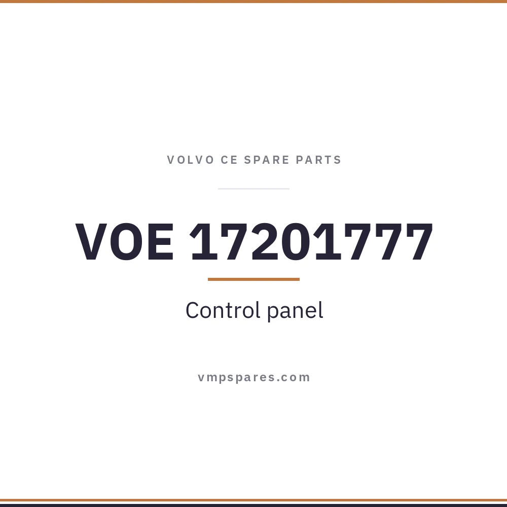 VOE 17201777 – Control panel