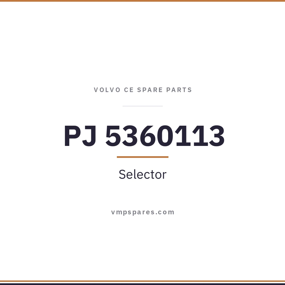 PJ 5360113 – Selector