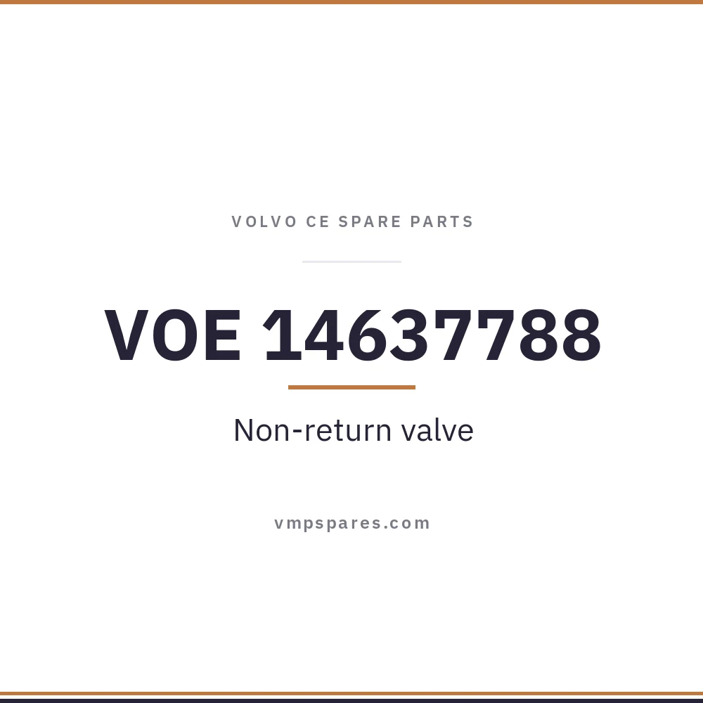 VOE 14637788 – Non-return valve