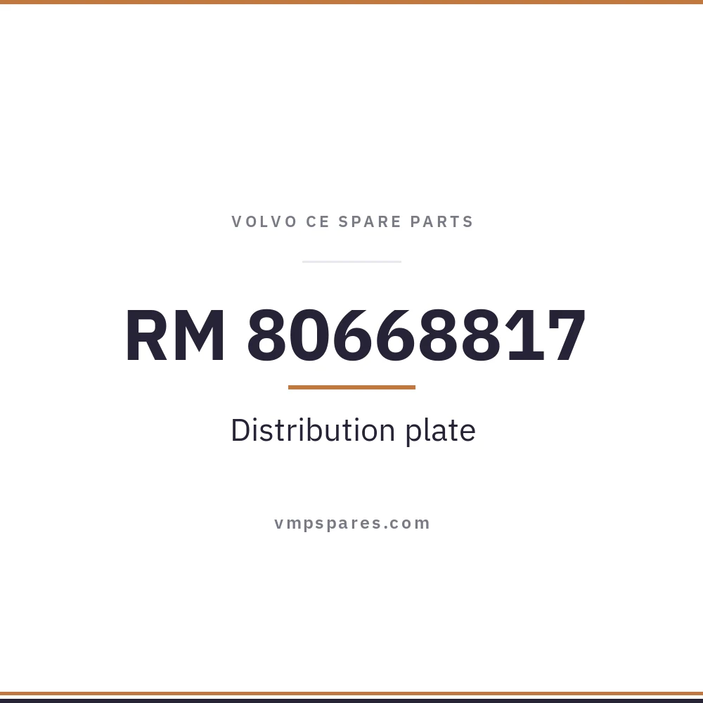 RM 80668817 – Distribution plate