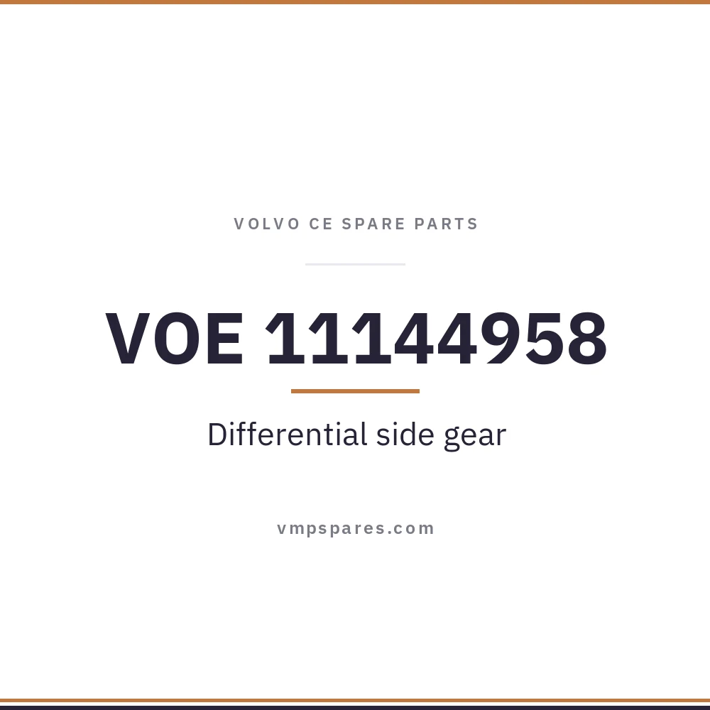 VOE 11144958 – Differential side gear
