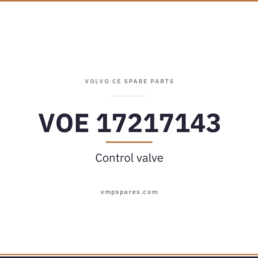 VOE 17217143 – Control valve
