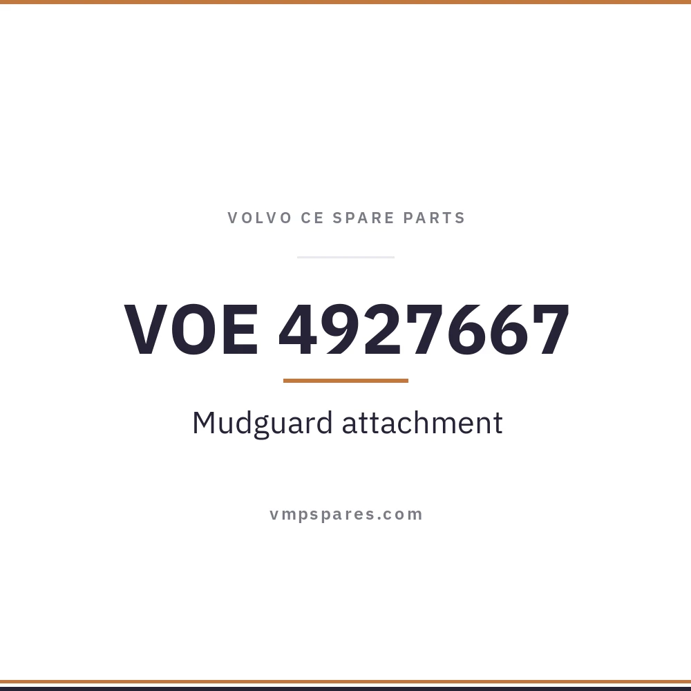 VOE 4927667 – Mudguard attachment