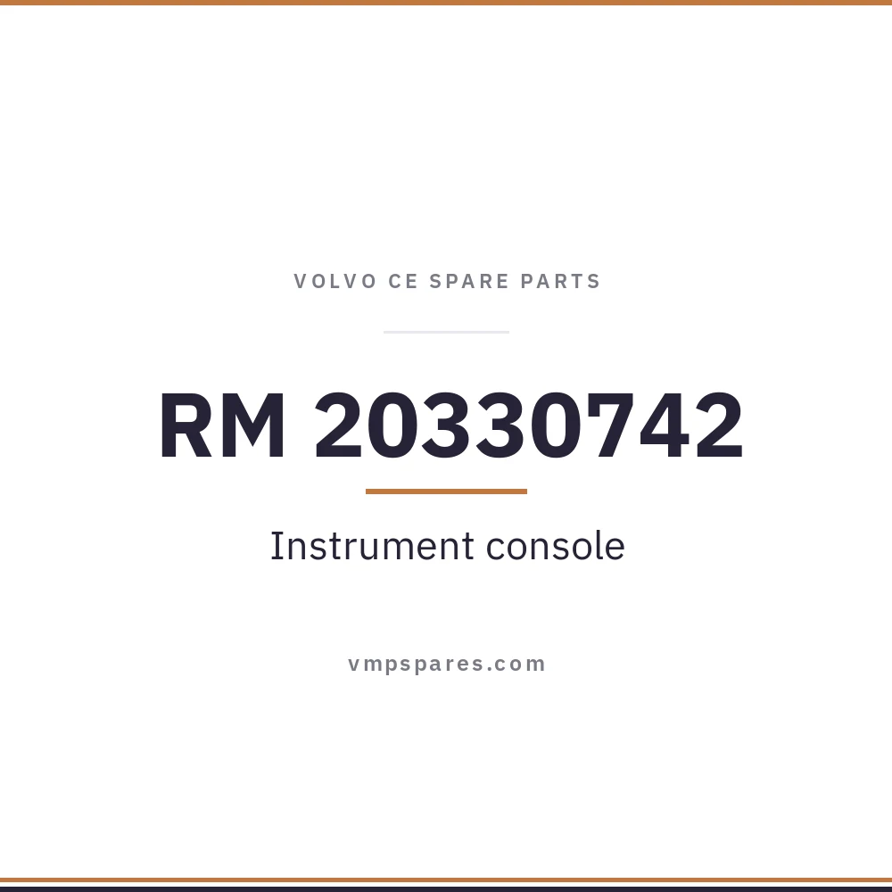 RM 20330742 – Instrument console