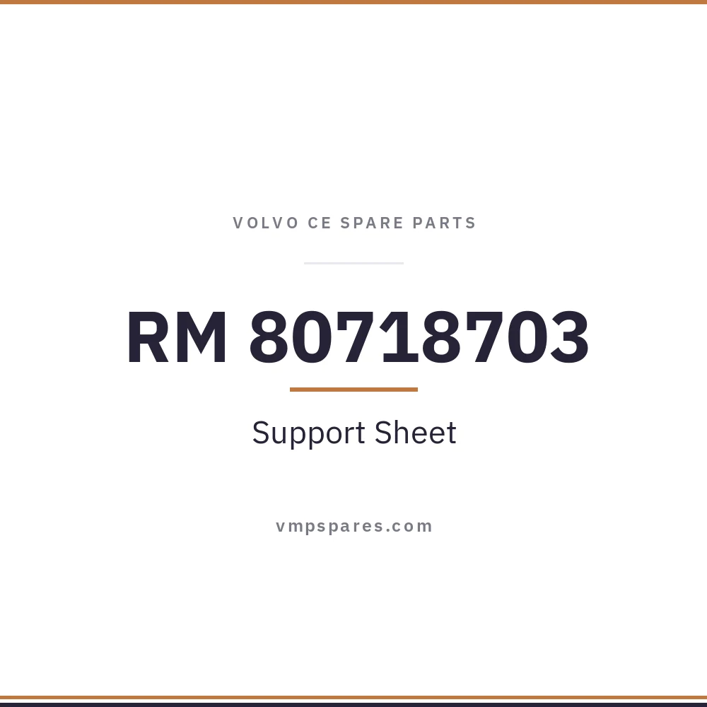 RM 80718703 – Support Sheet