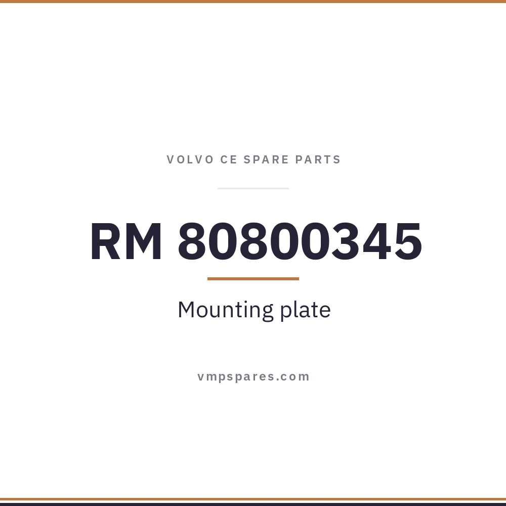 RM 80800345 – Mounting plate