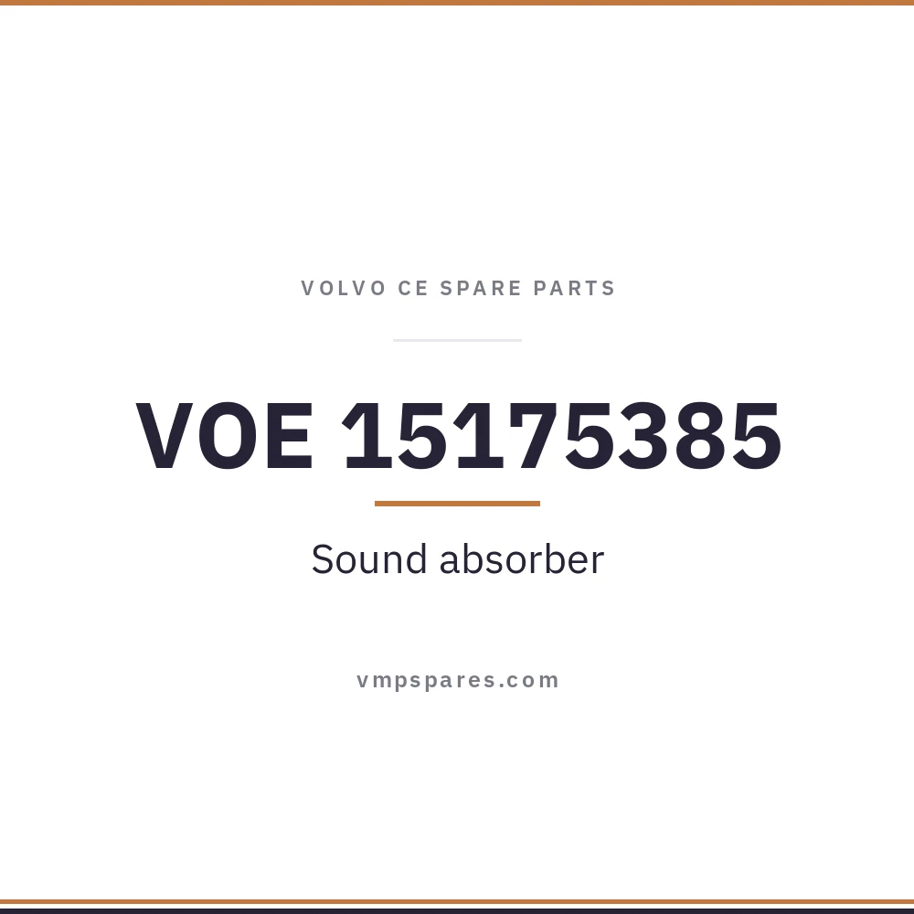 VOE 15175385 – Sound absorber