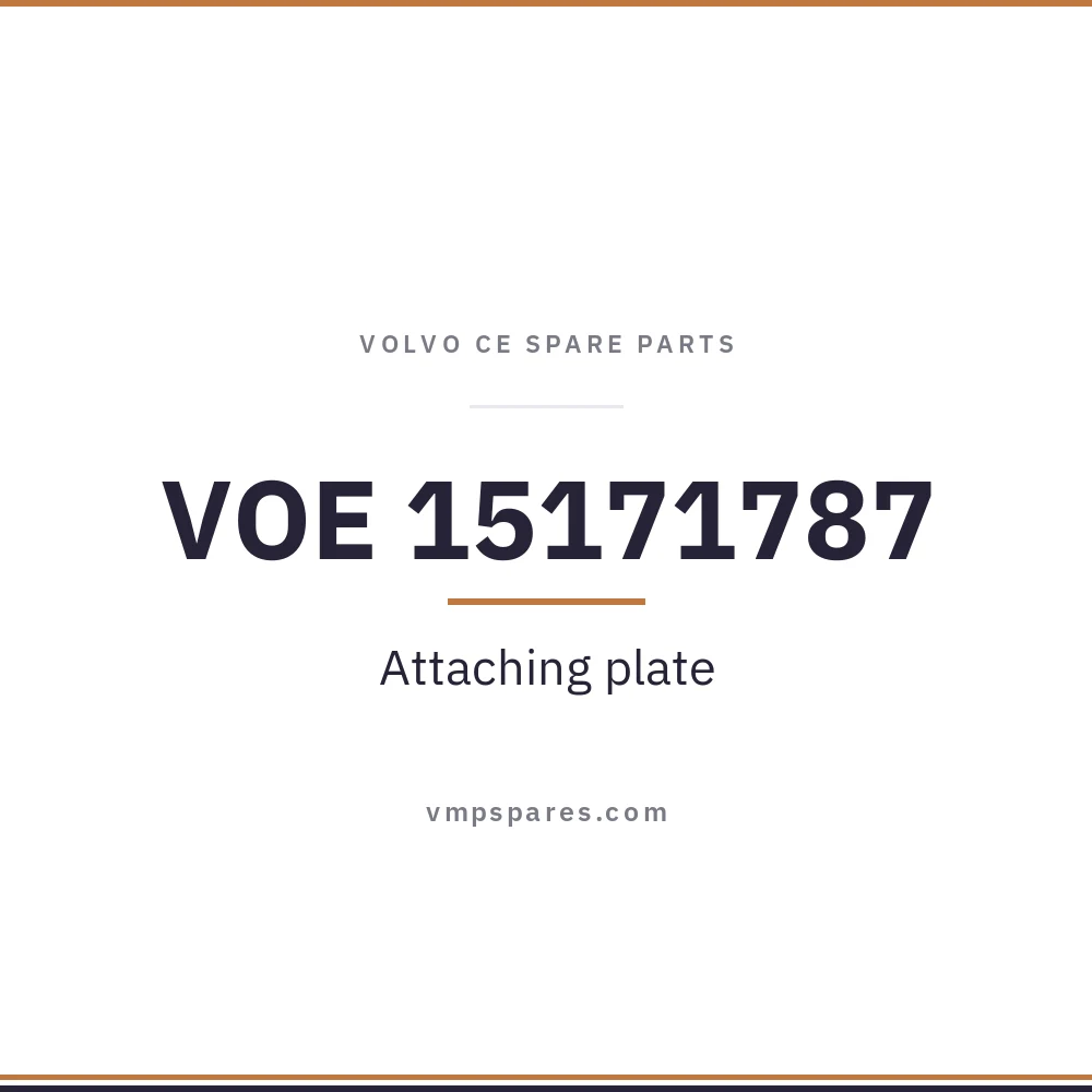 VOE 15171787 – Attaching plate