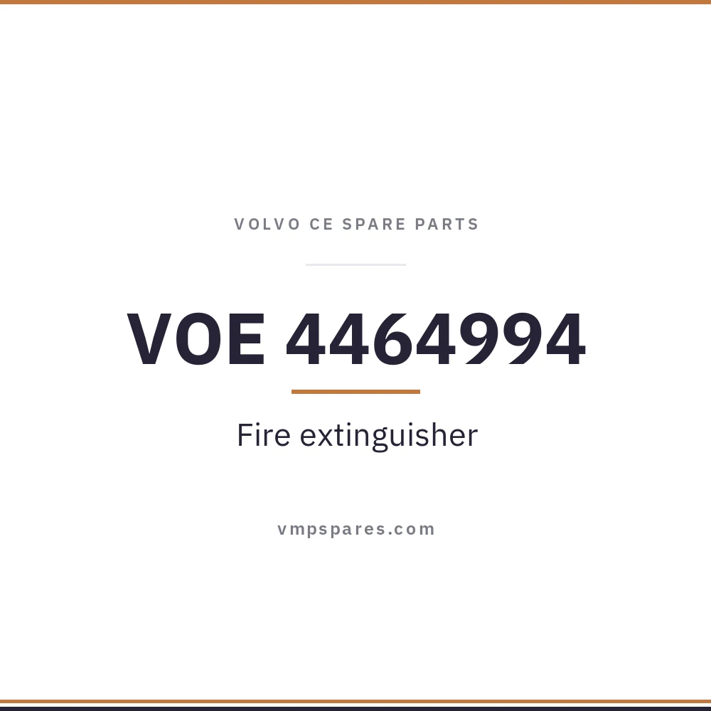 VOE 4464994 – Fire extinguisher