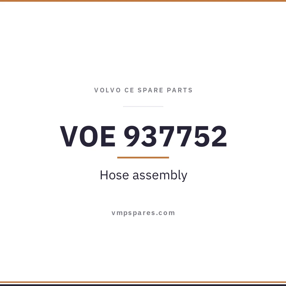 VOE 937752 – Hose assembly