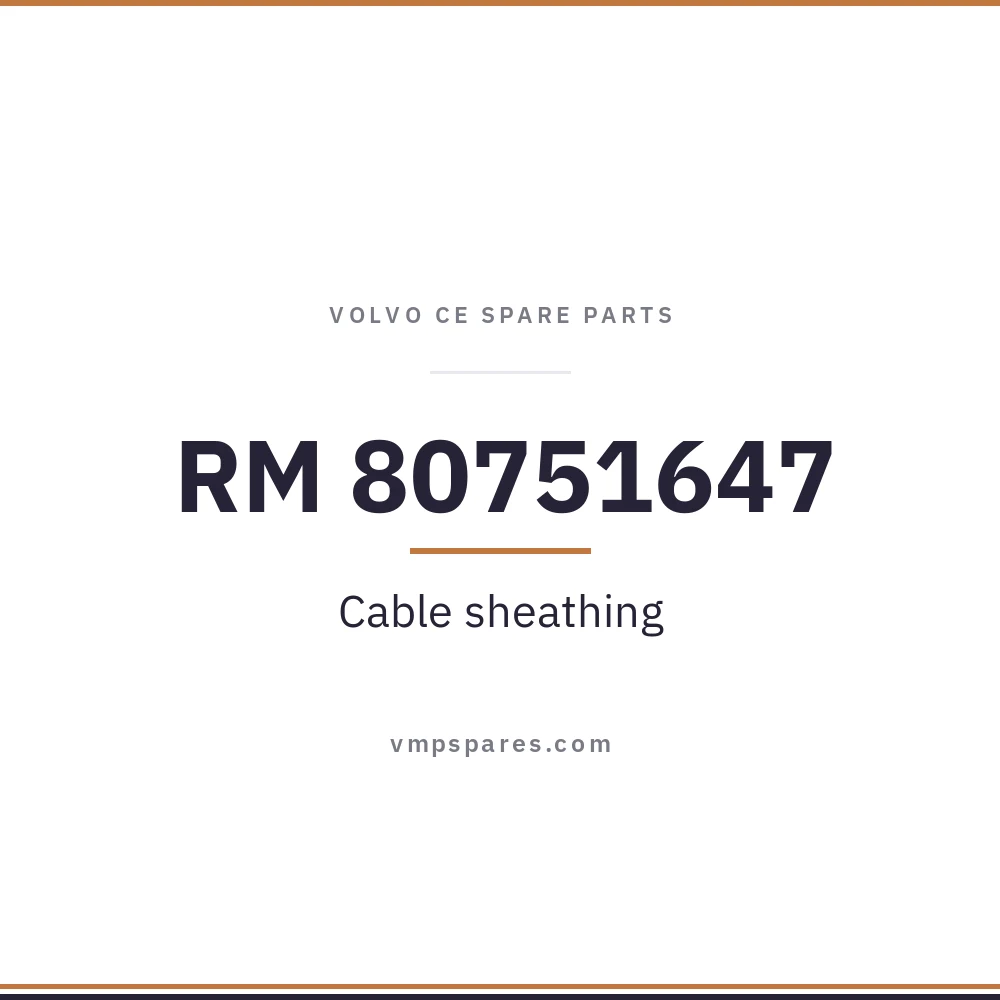 RM 80751647 – Cable sheathing