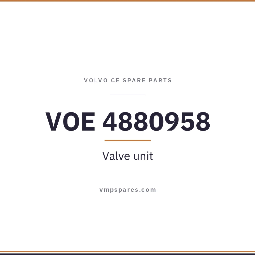 VOE 4880958 – Valve unit