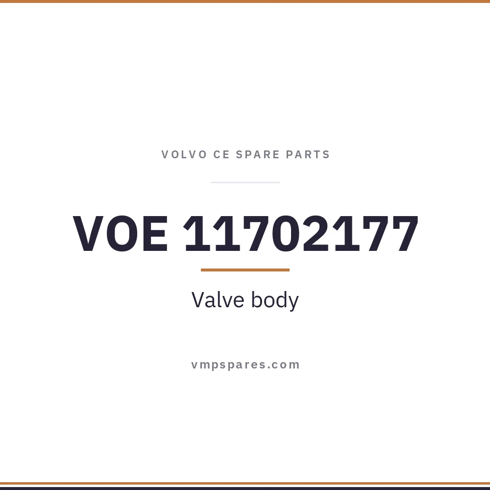 VOE 11702177 – Valve body