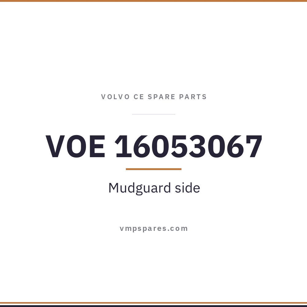 VOE 16053067 – Mudguard side