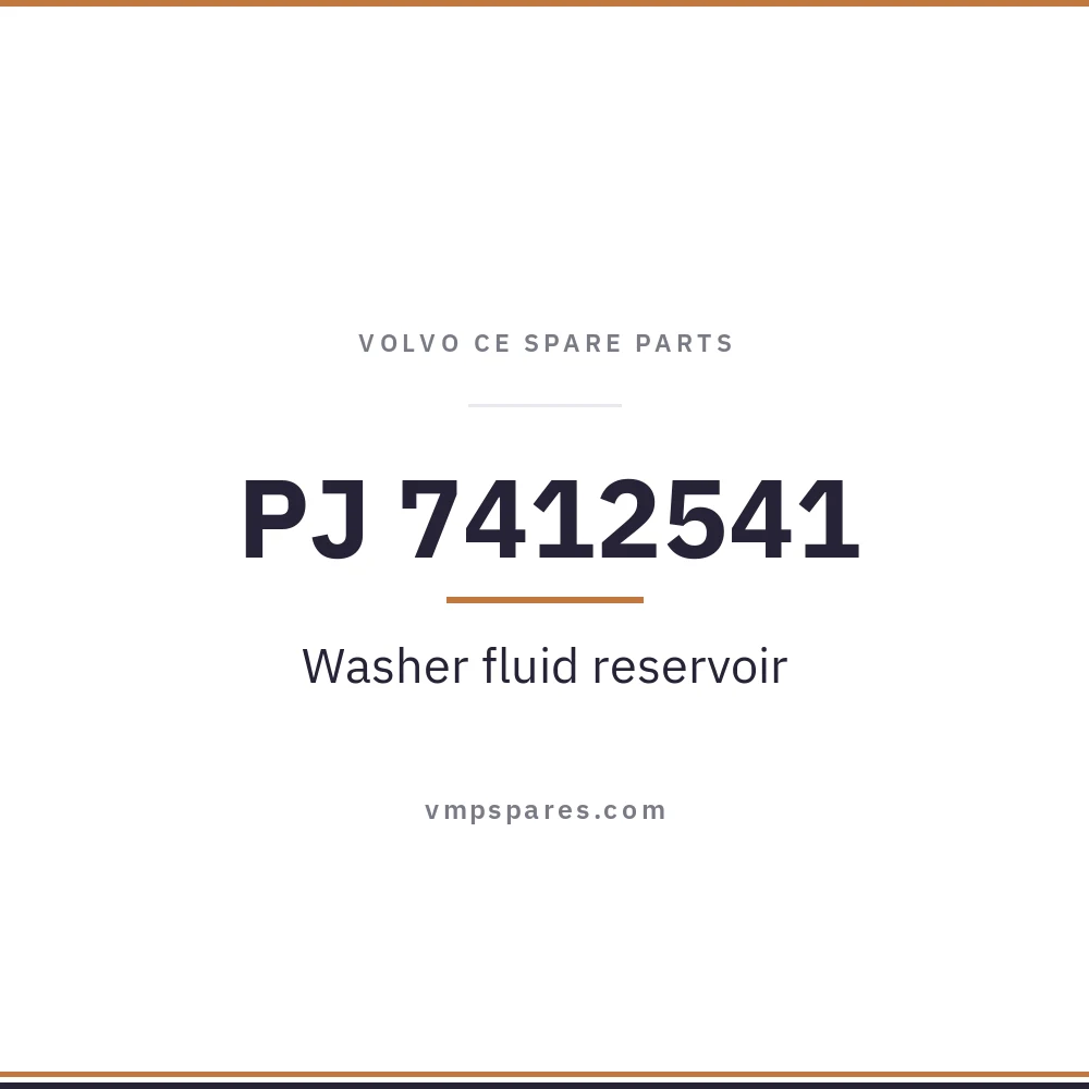PJ 7412541 – Washer fluid reservoir