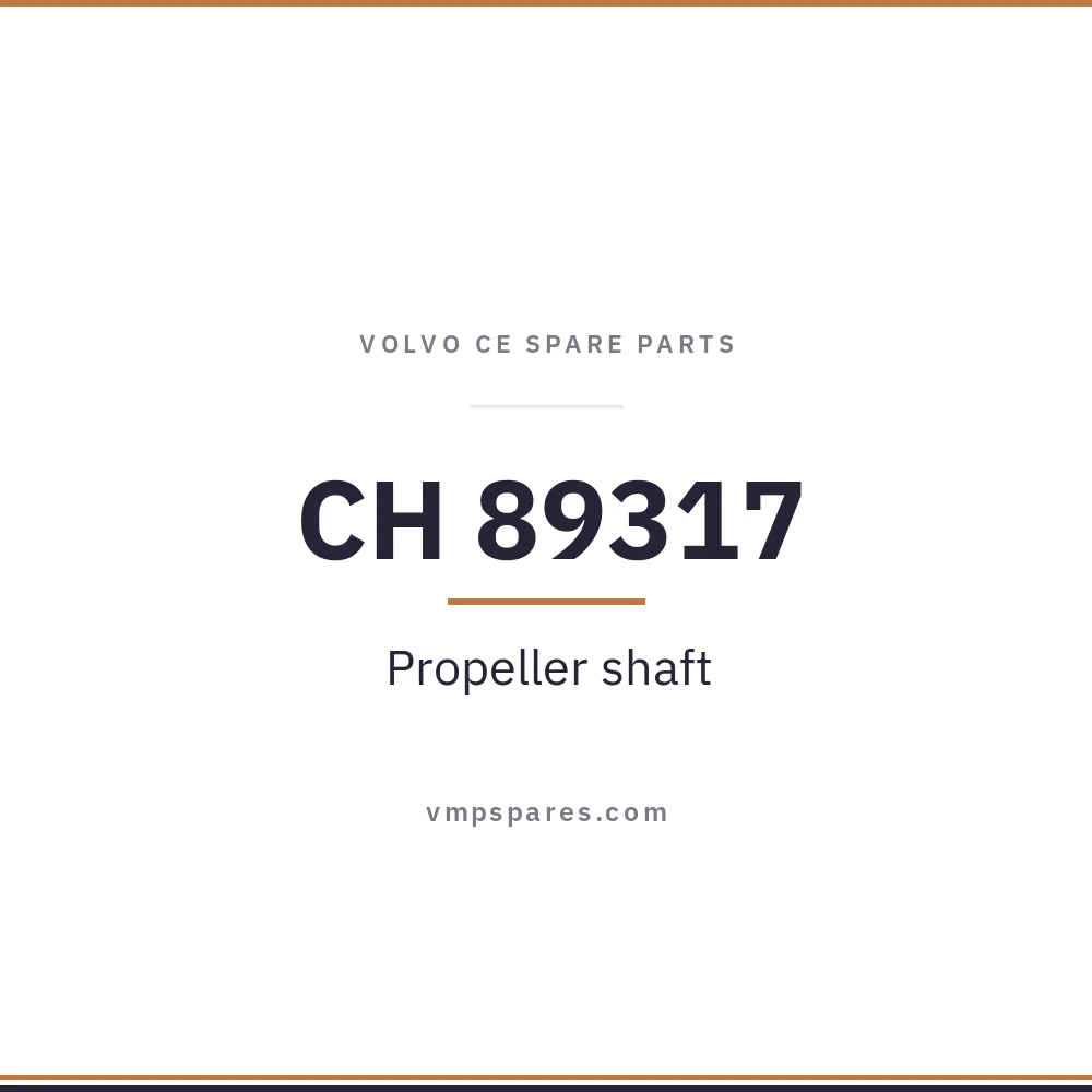 CH 89317 – Propeller shaft