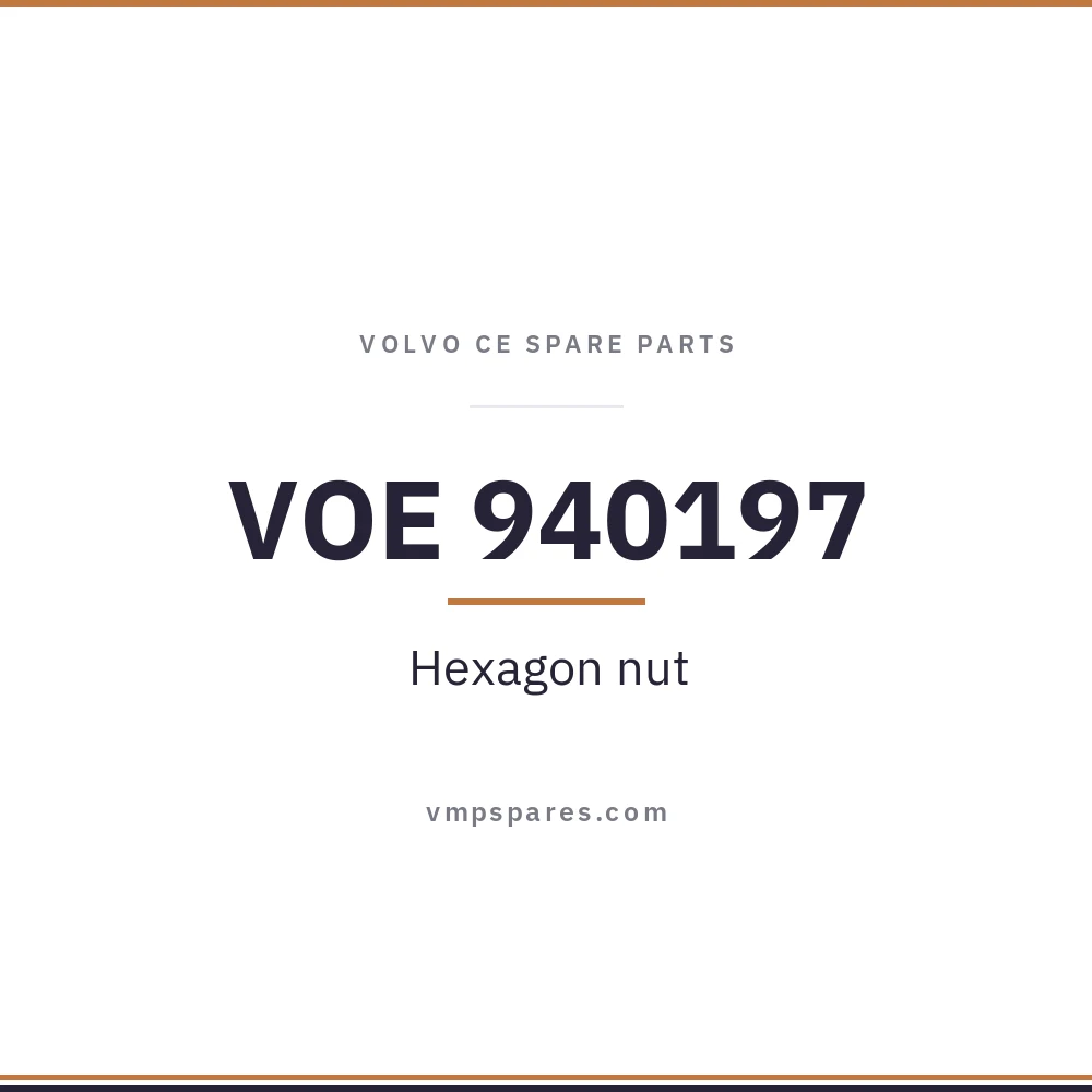 VOE 940197 – Hexagon nut