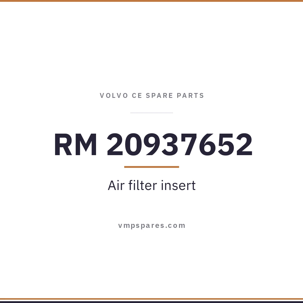 RM 20937652 – Air filter insert