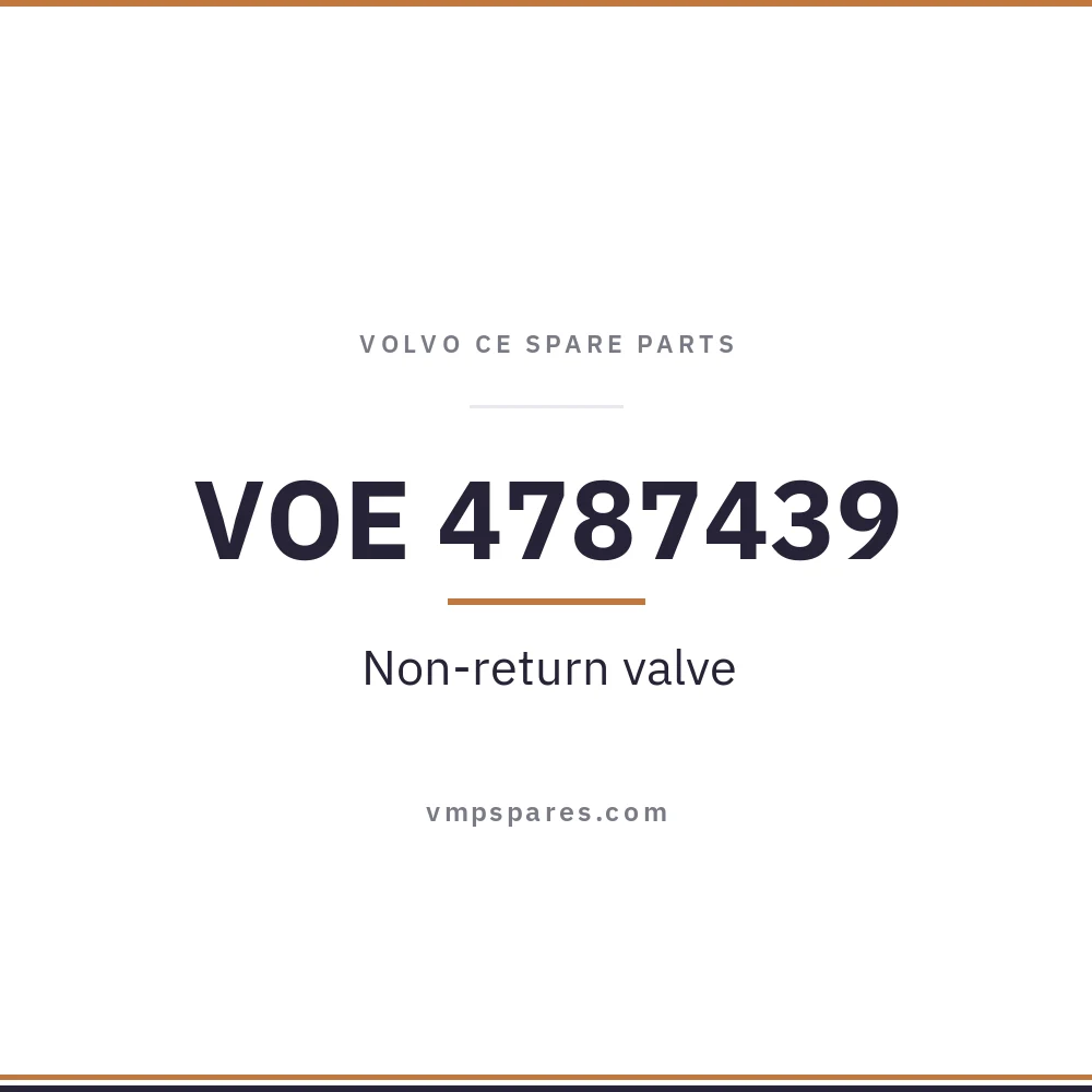 VOE 4787439 – Non-return valve