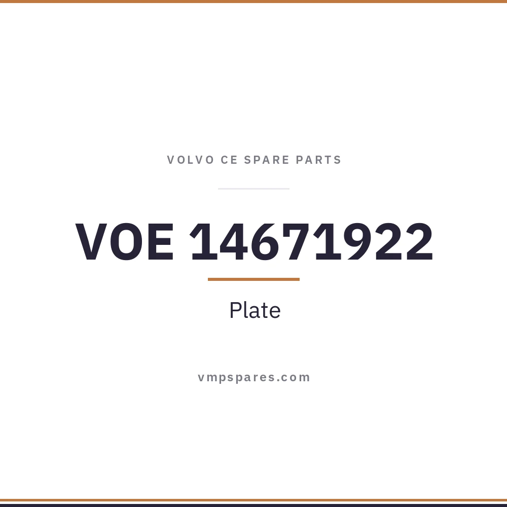 VOE 14671922 – Plate