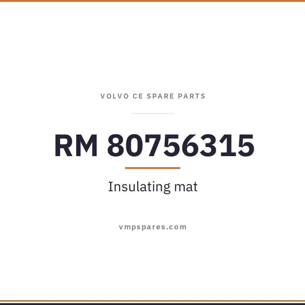 RM 80756315 – Insulating mat