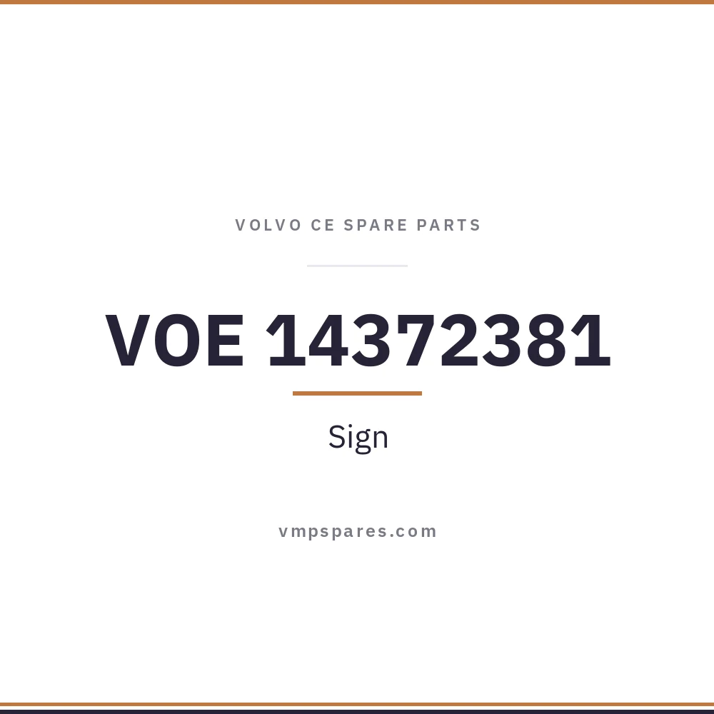 VOE 14372381 – Sign